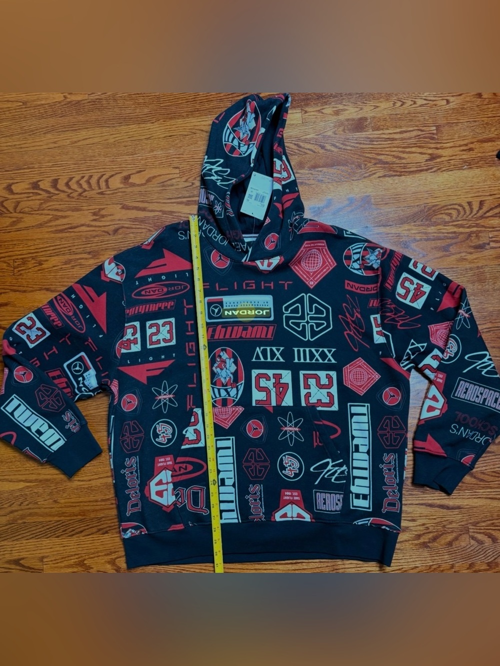 GORGEOUS AIR FLIGHT
JORDAN HOODIE!!! Graphic Allover Print!!! - Picture 3 of 4